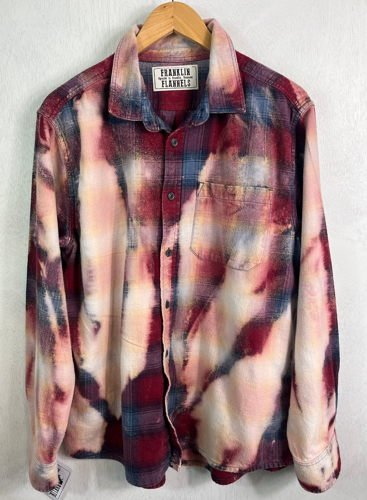 Vintage Burgundy, Pink, Blue and Black Size Large