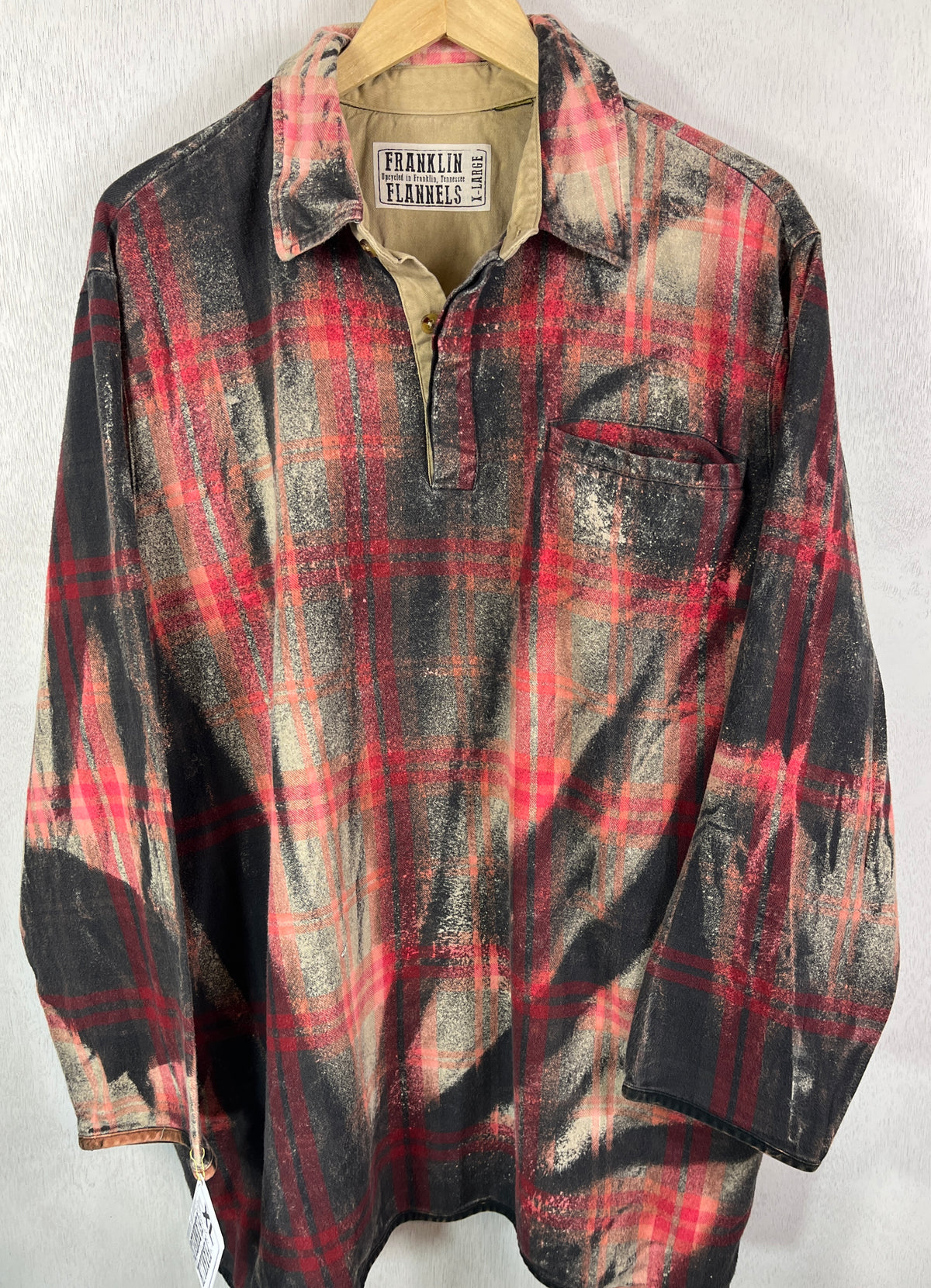 Vintage Red, Black and Grey Flannel Size XL