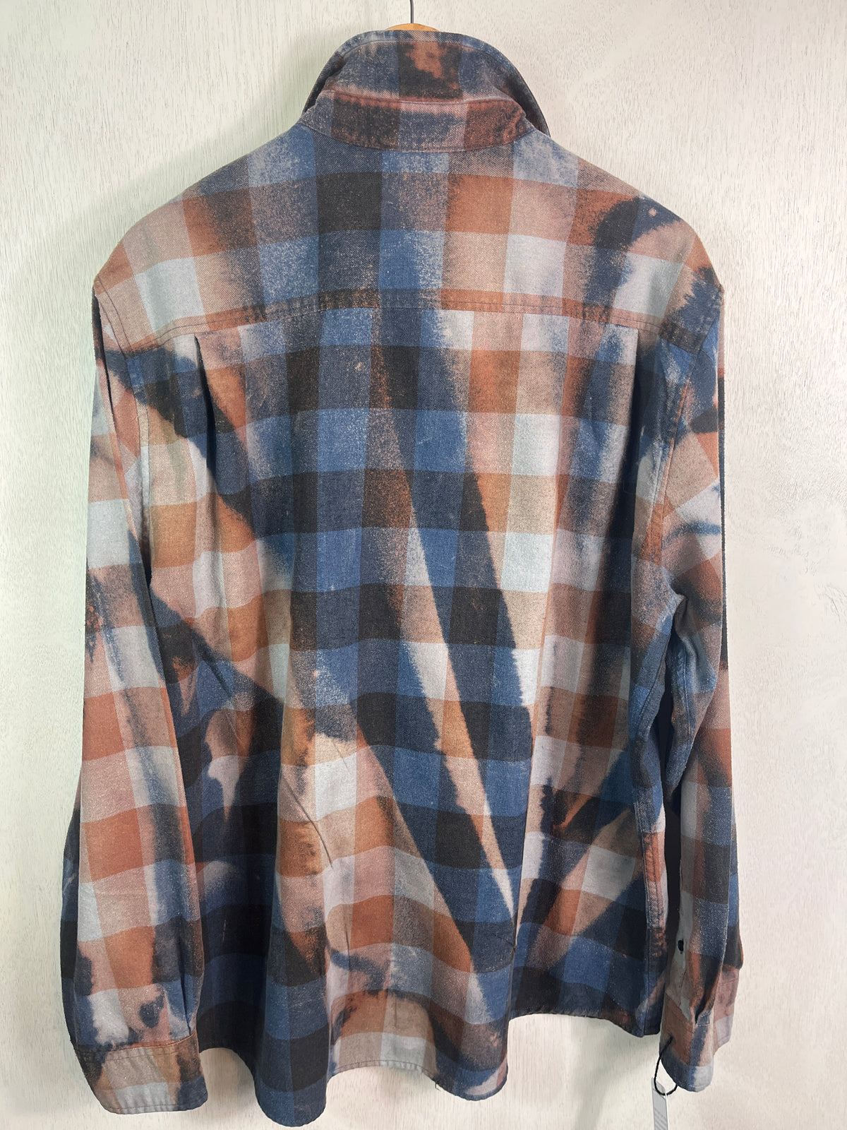 Vintage Navy, Blue and Rust Flannel Size XL