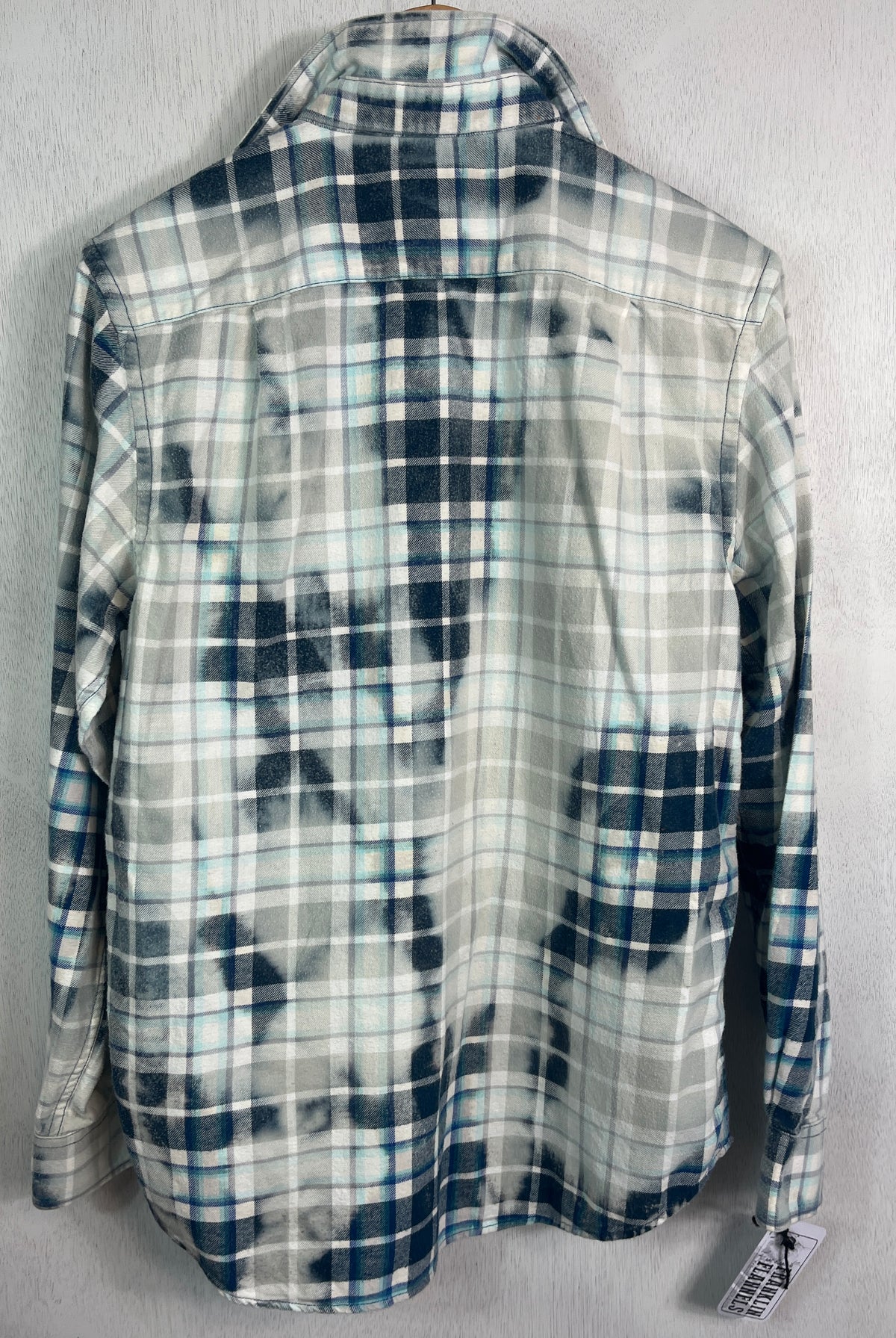 Vintage Navy, Grey and White Flannel Size Small