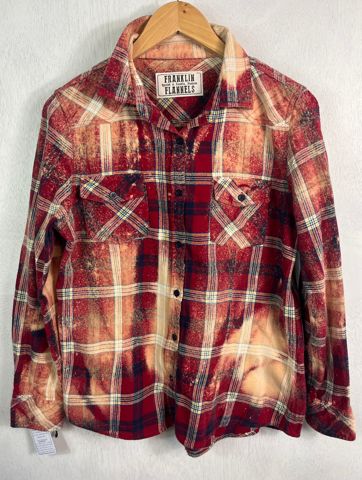 Vintage Red, Cream, White, Gold and Navy Size Small