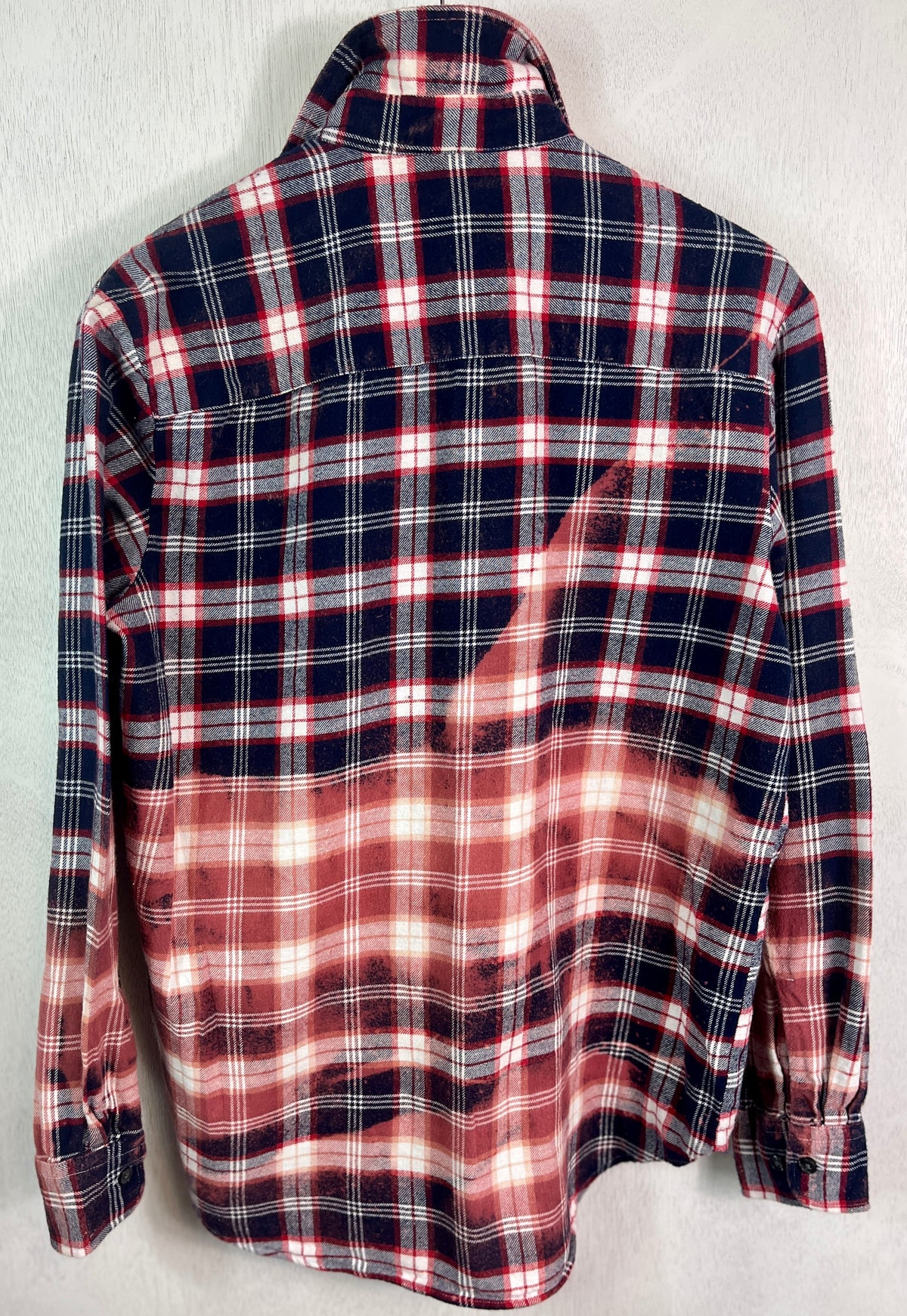 Vintage Red, White and Blue Flannel Size Small