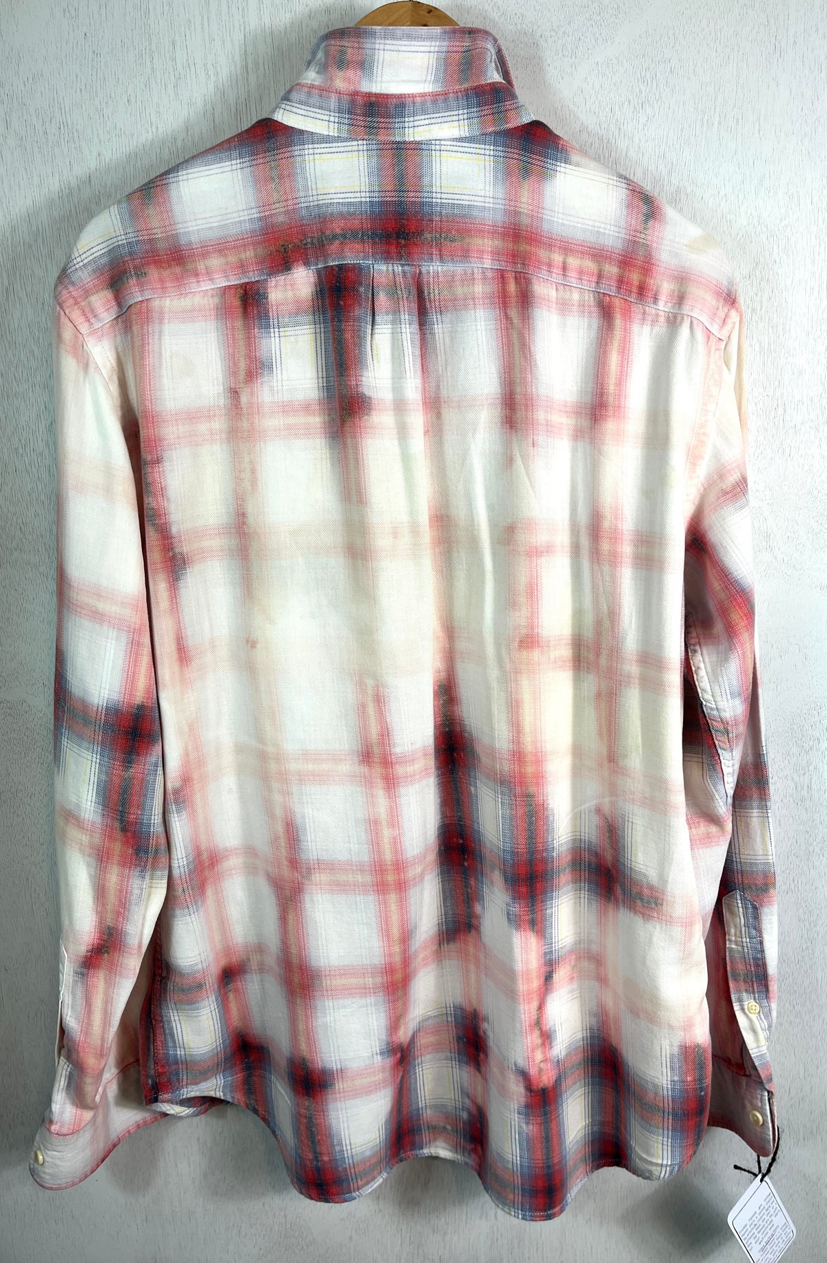 Vintage Red, White and Blue Flannel Size Large