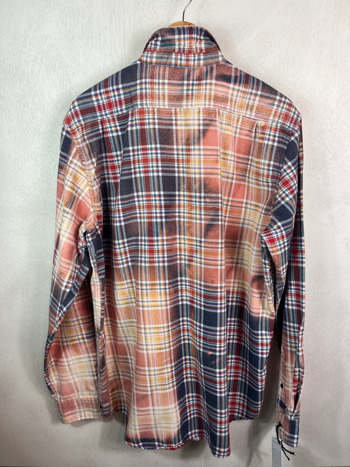 Vintage Red, White, Blue and Pink Flannel Size XL