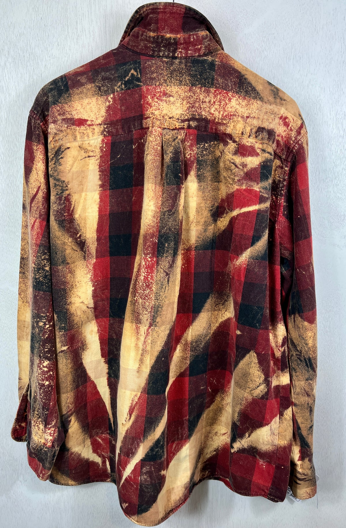Vintage Red, Black and Gold Flannel Size XL