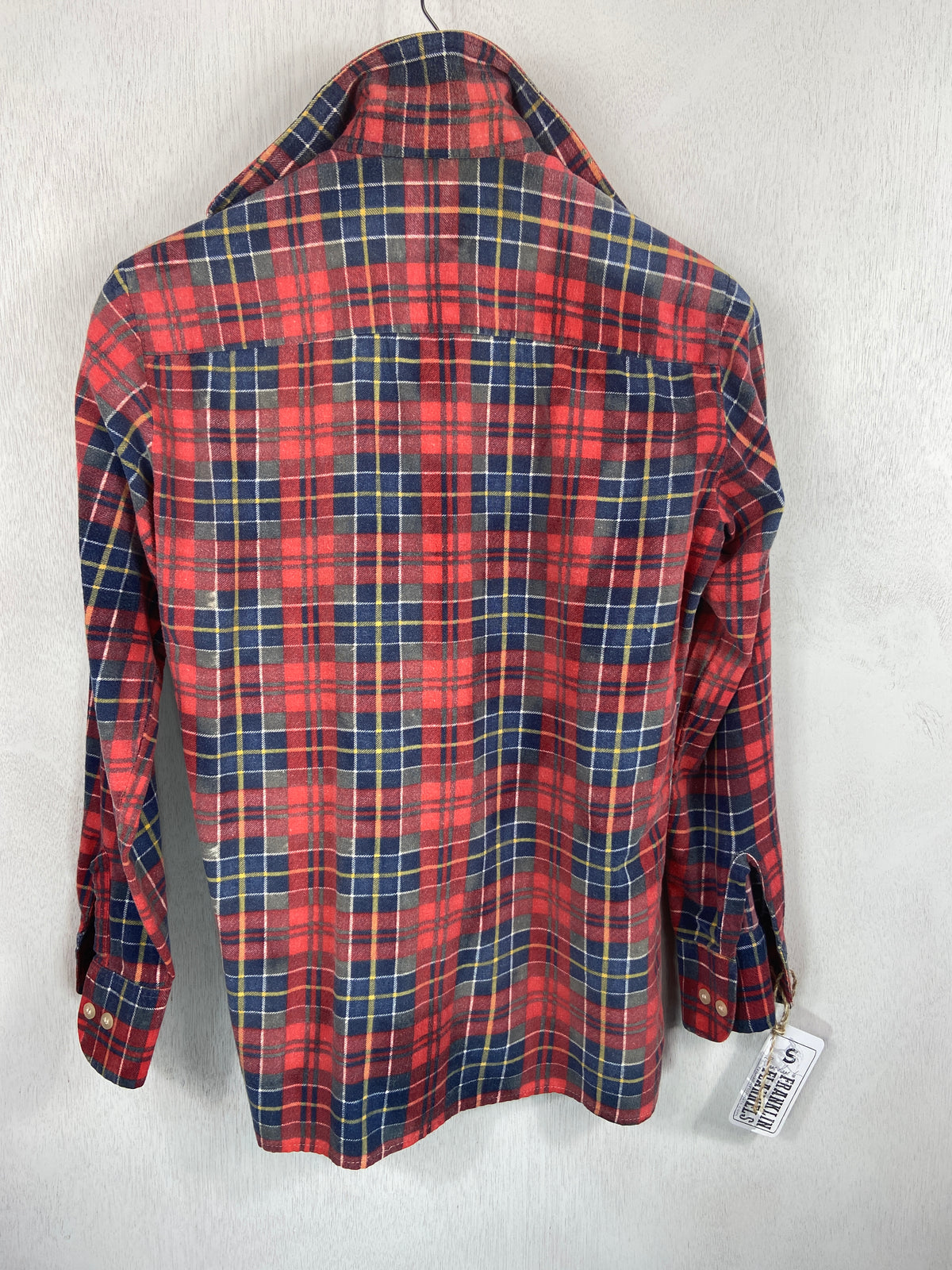 Vintage Retro Red, Blue and Yellow Size Small