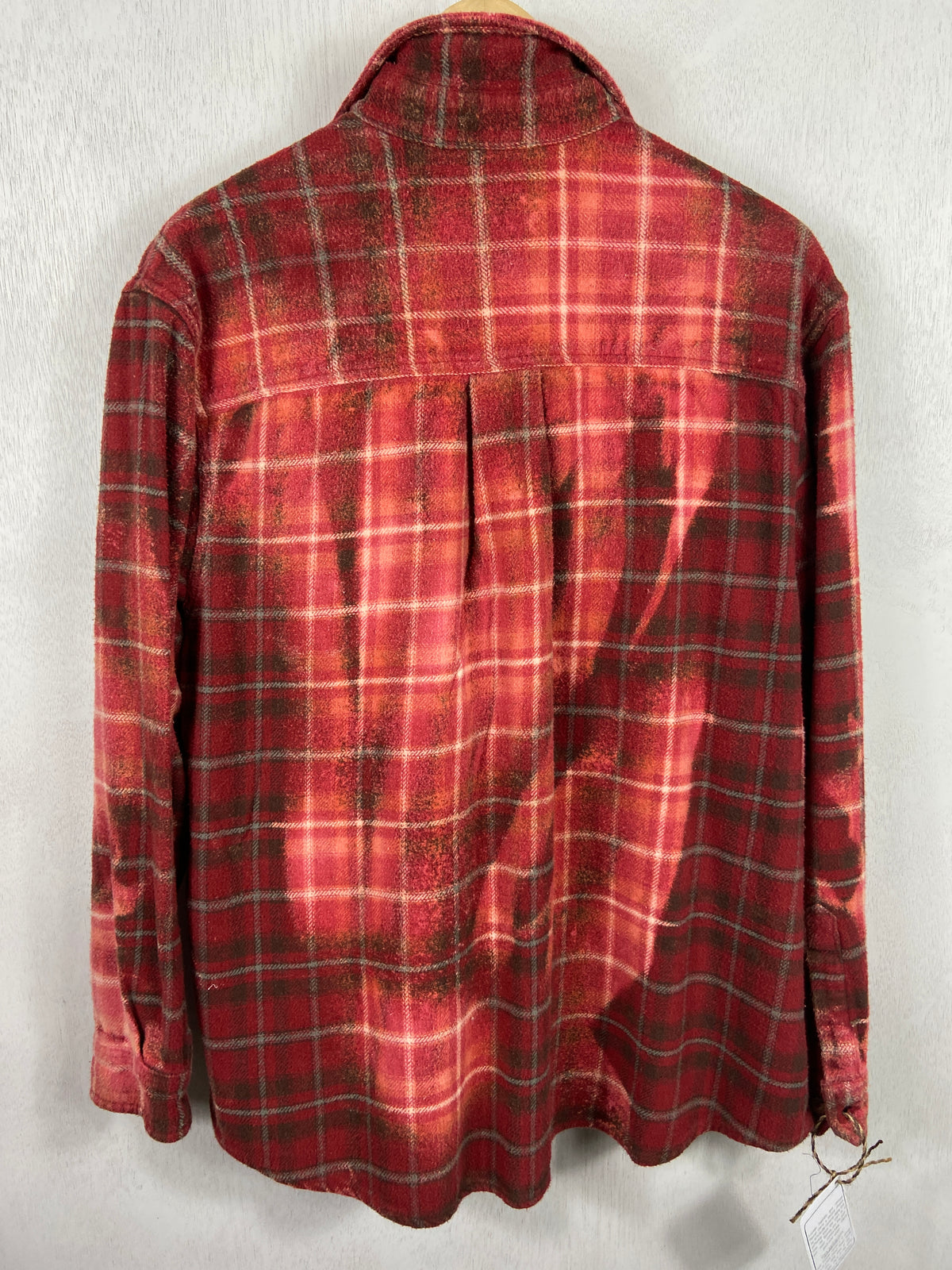 Vintage Red, Grey and Pink Flannel Jacket Size Large