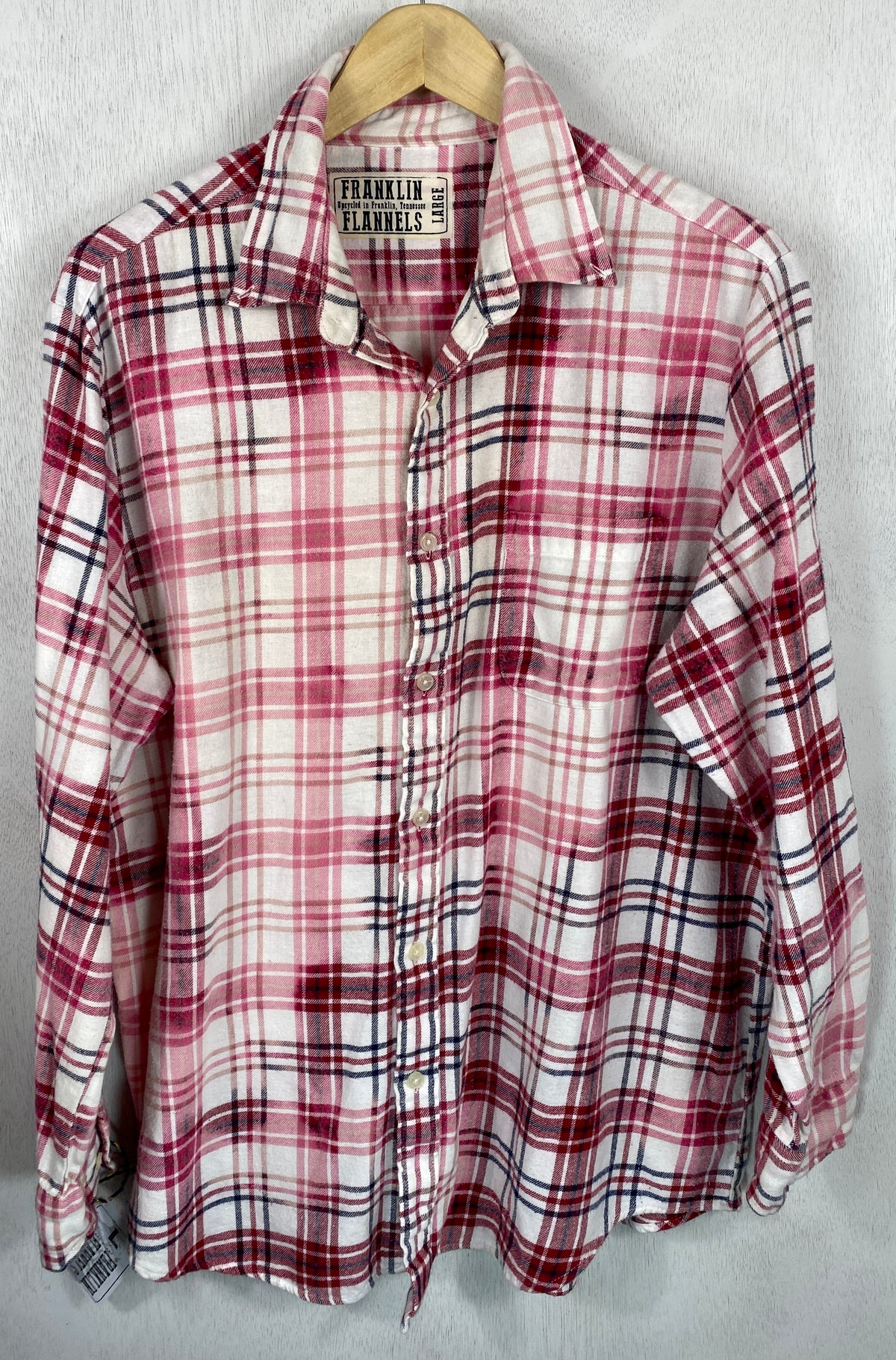 Vintage Red, Pink, White and Navy Blue Size Large