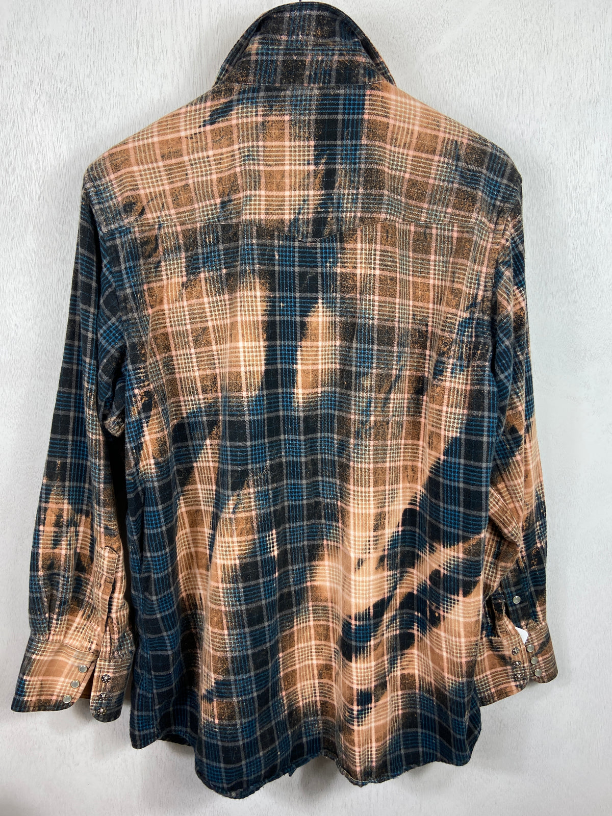 Vintage Western Style Blue, Black and Rust Size Medium