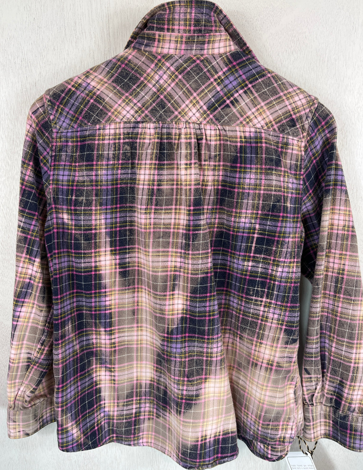Vintage Purple, Lavender and Navy Blue Flannel Size Small
