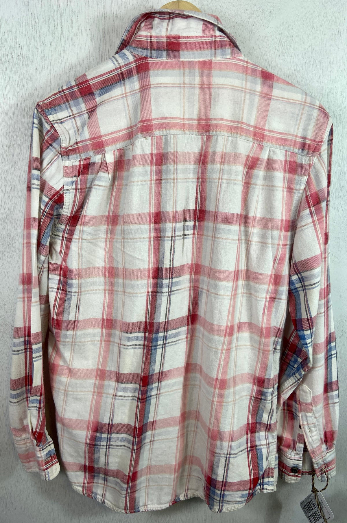 Vintage Red, White and Blue Flannel Size Small