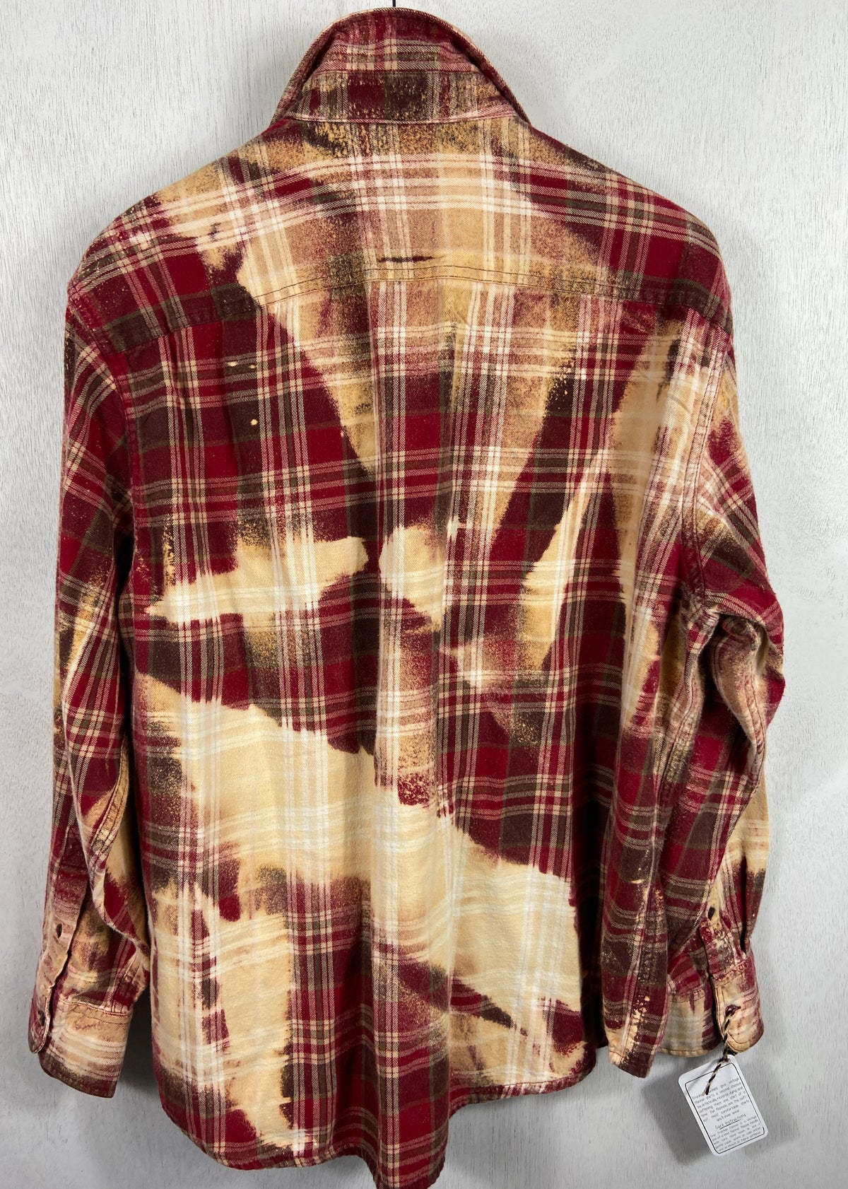 Vintage Red, Sage and Rust Flannel Size XL