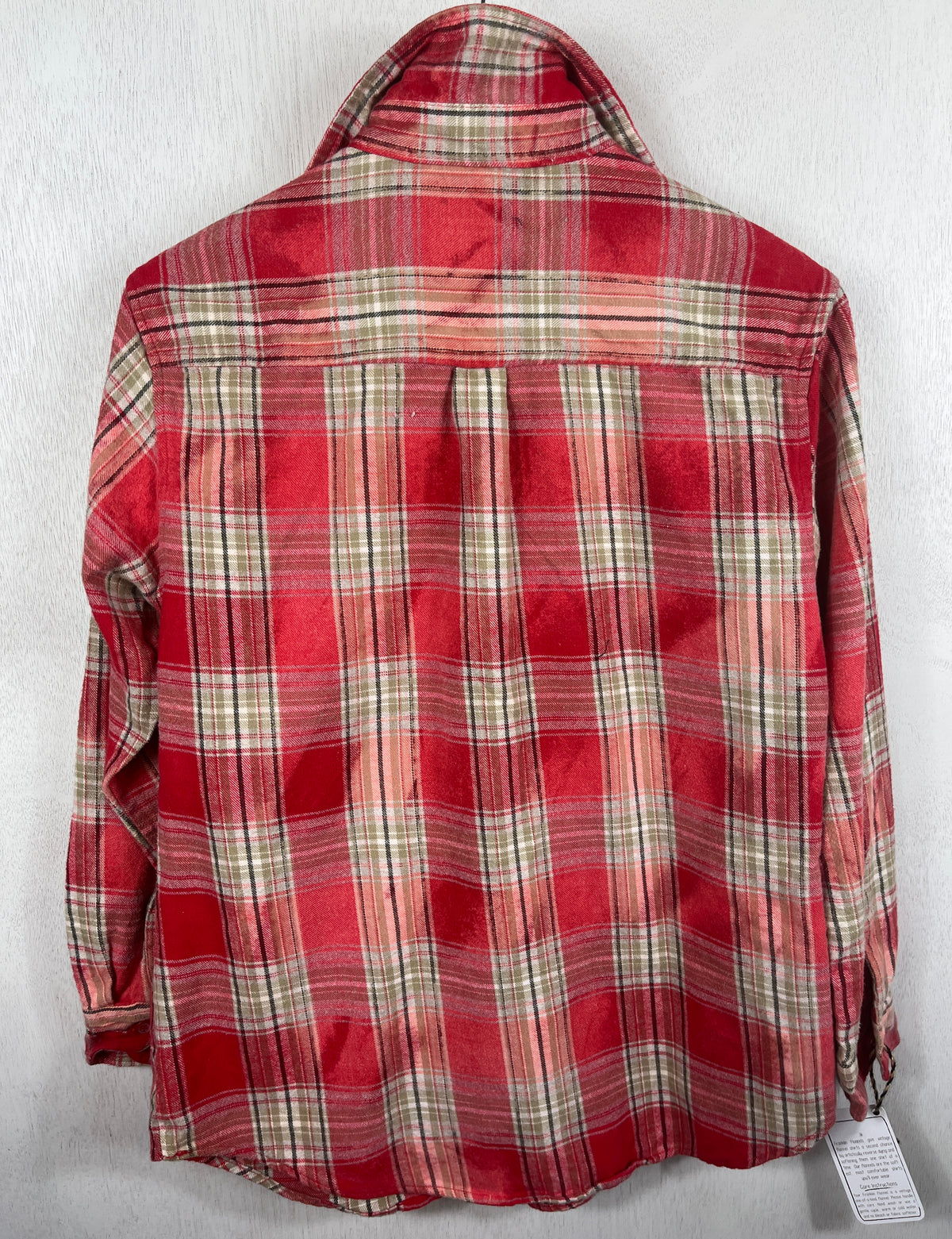 Vintage Red, Sage and Grey Flannel Size Small