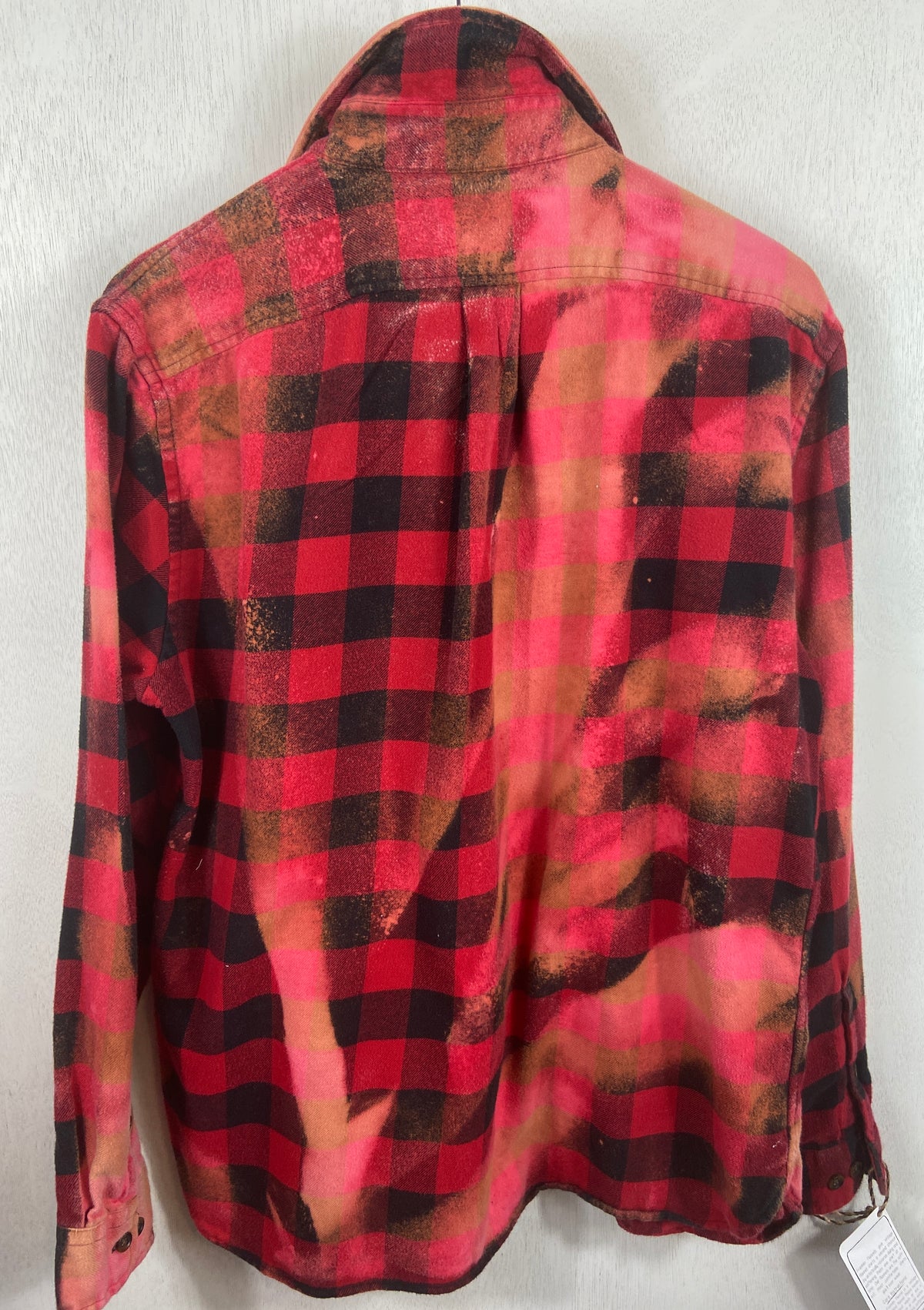 Vintage Red, Black and Pink Flannel Size Medium