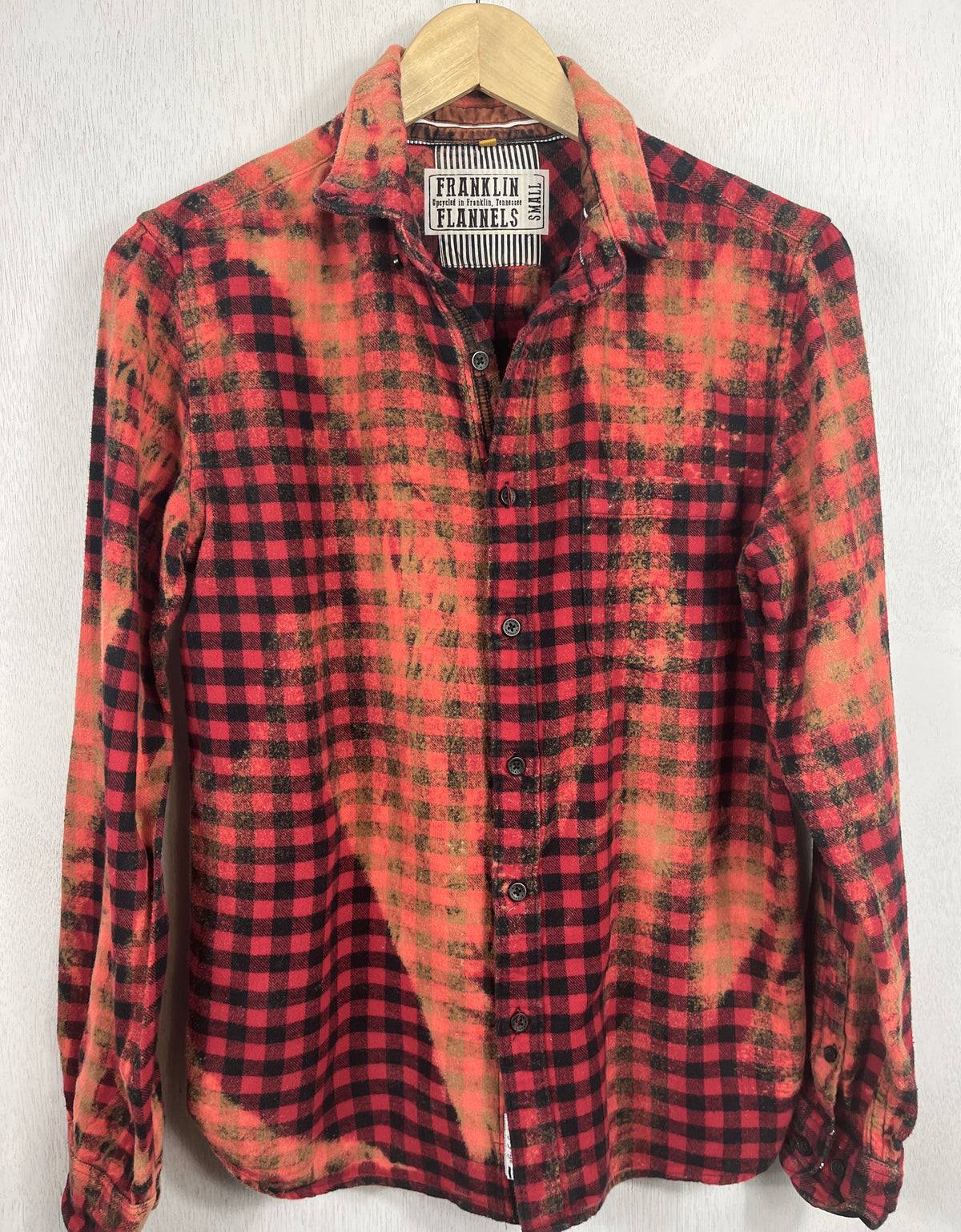 Vintage Red, Black and Gold Flannel Size Small
