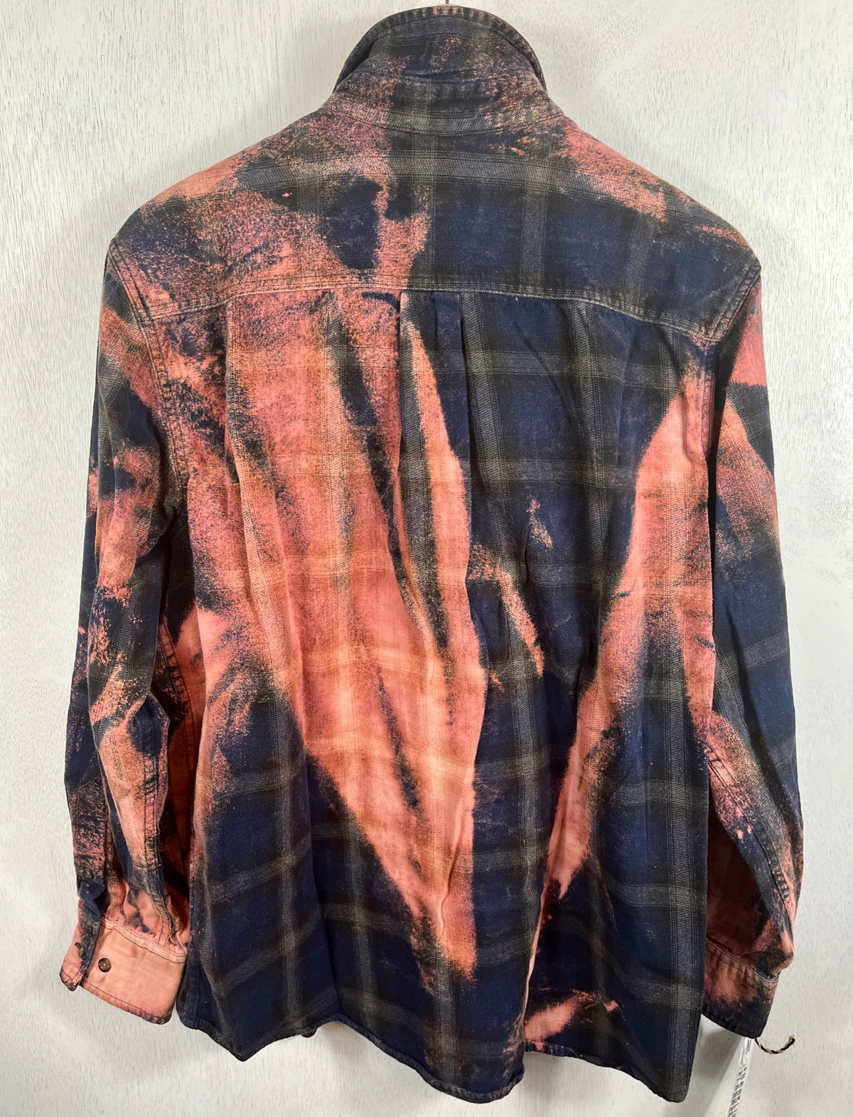 Vintage Navy, Green and Pink Flannel Size Medium