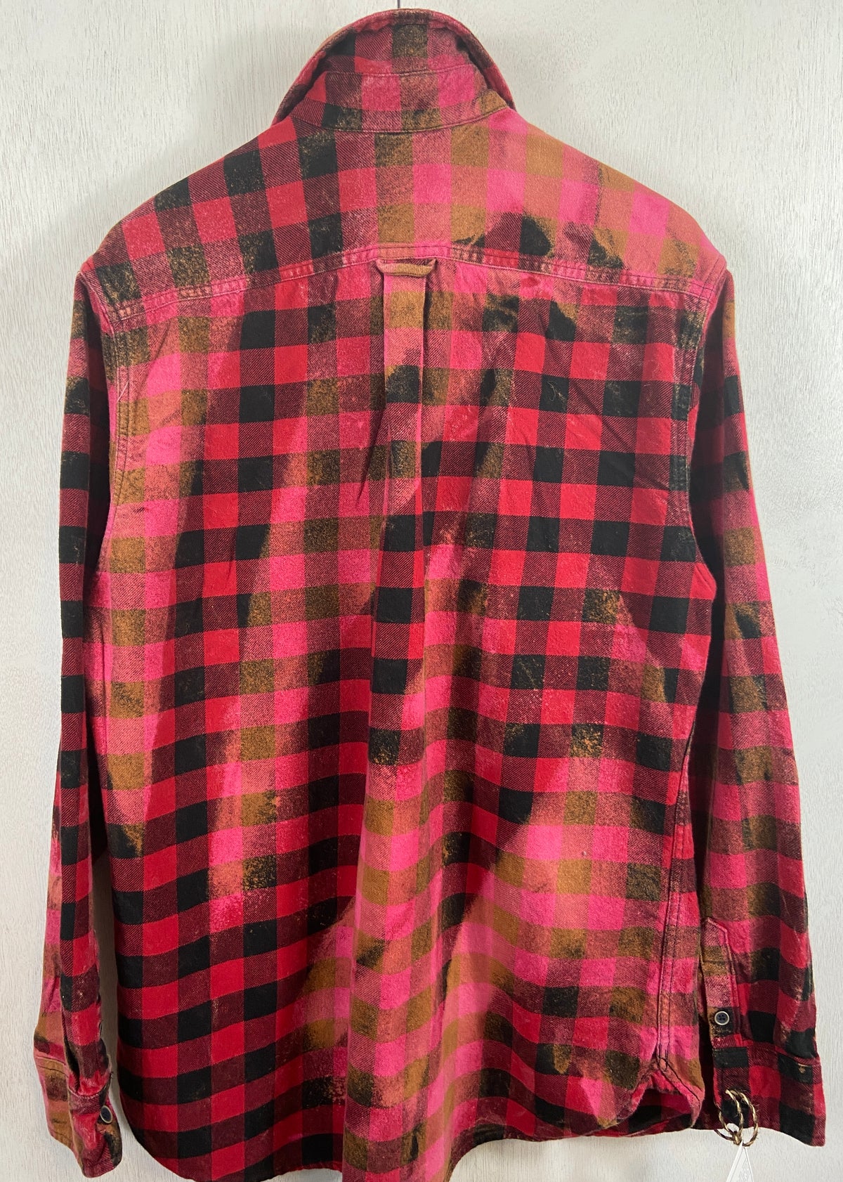Vintage Red and Black Buffalo Check Flannel Jacket Size XL