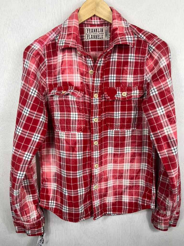 Vintage Red and White Flannel Size XS