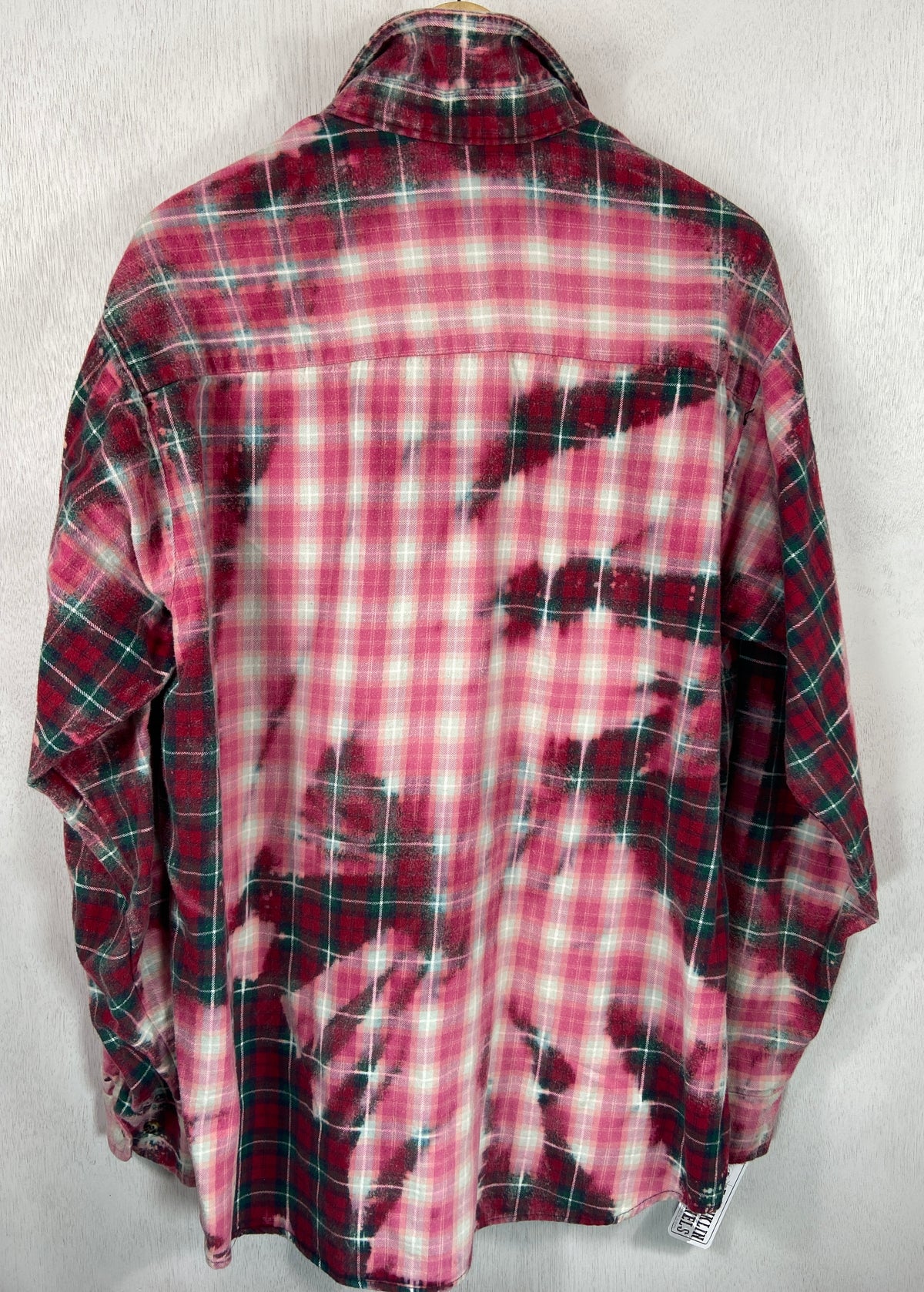 Vintage Red, Green and Pink Flannel Size XL