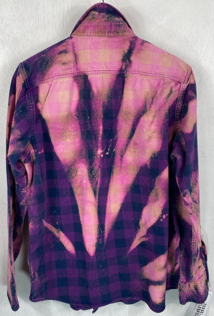 Vintage Purple and Pink Flannel Size Small
