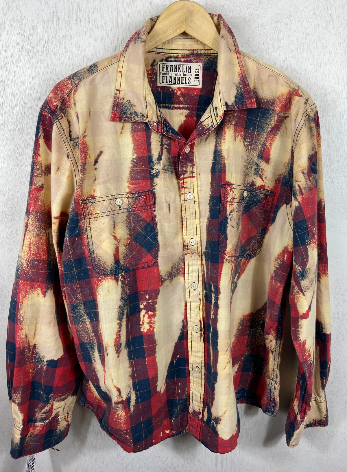 Franklin Flannels vintage lightweight cotton distressed shirt