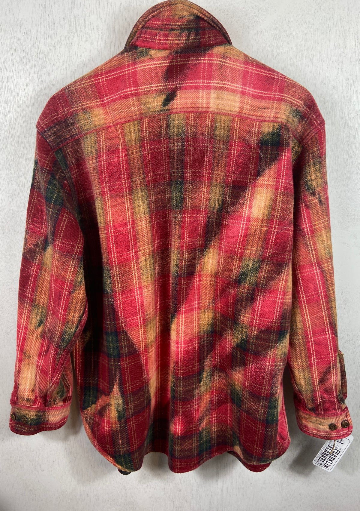 Vintage Red, Green and Pink Flannel Jacket Size XL