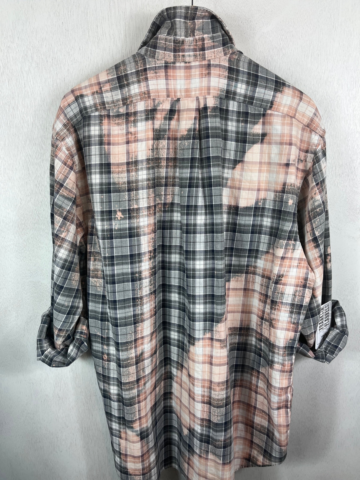 Vintage Grey, Pink and White Lightweight Cotton Size XL