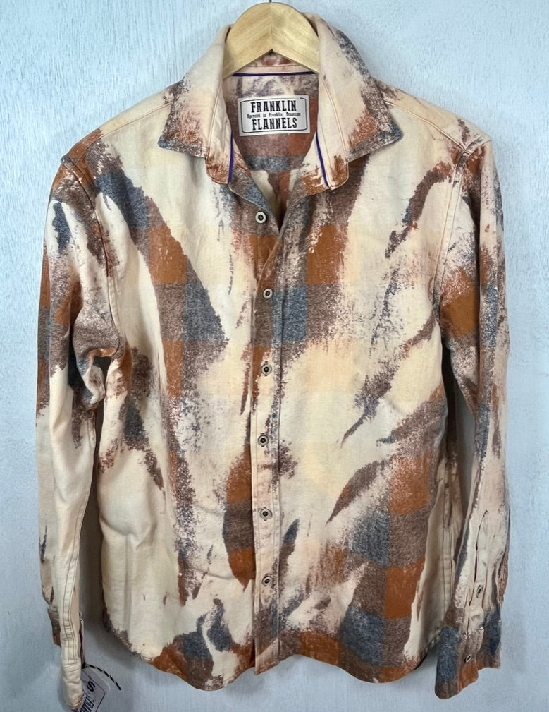 Vintage Rust, Grey and Cream Flannel Size Small