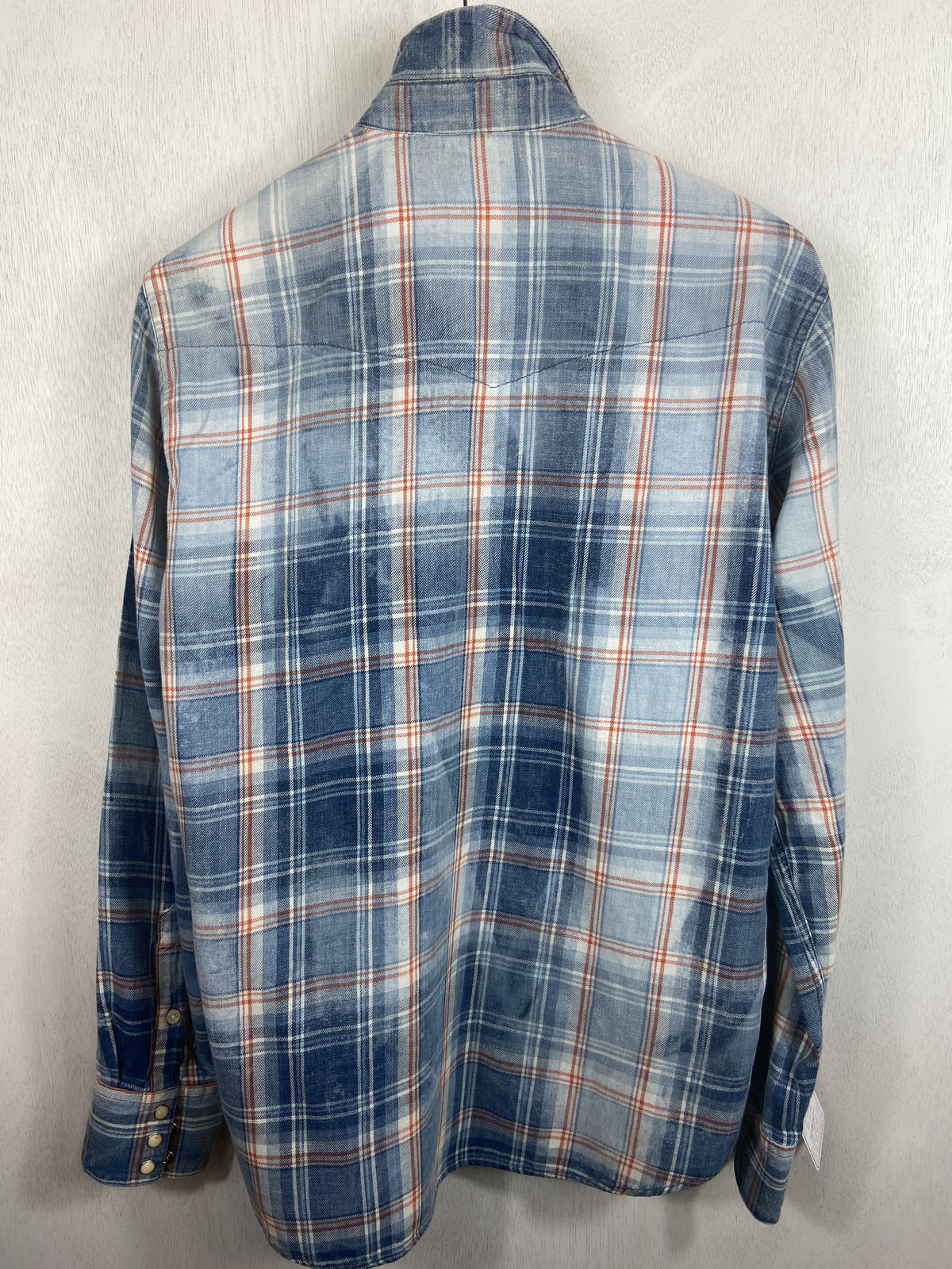 Vintage Western Style Light Blue Denim Cotton Size Medium