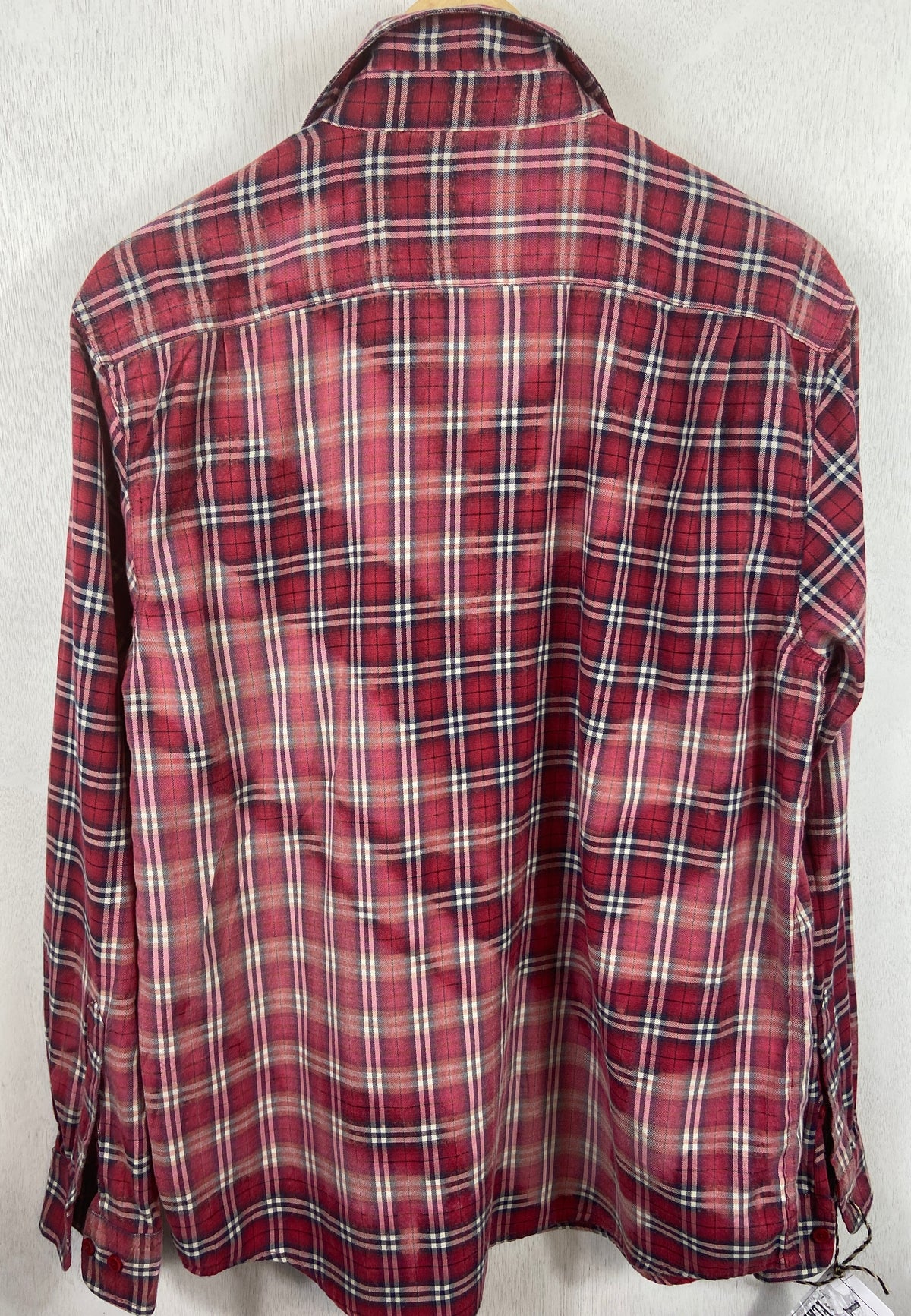 Vintage Red, Black and White Lightweight Cotton Size Large