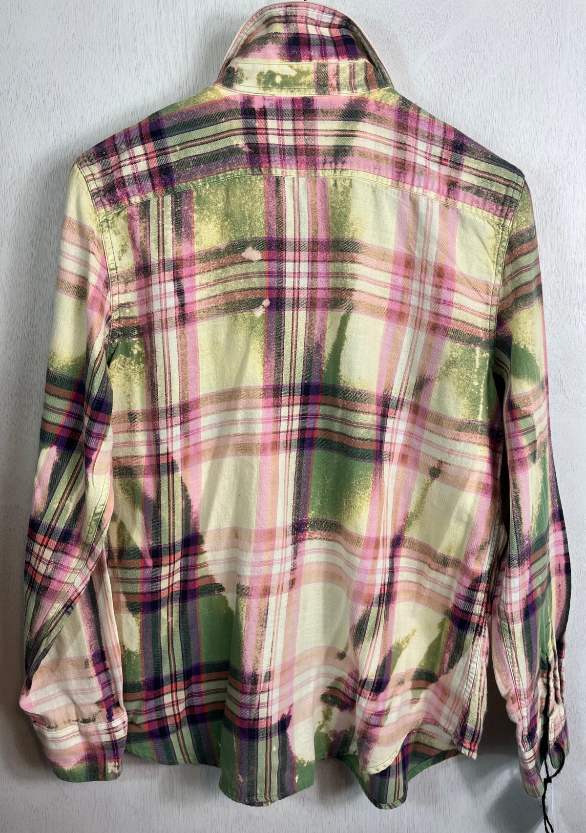 Vintage Green, Yellow, Pink and White Lightweight Cotton Size Small