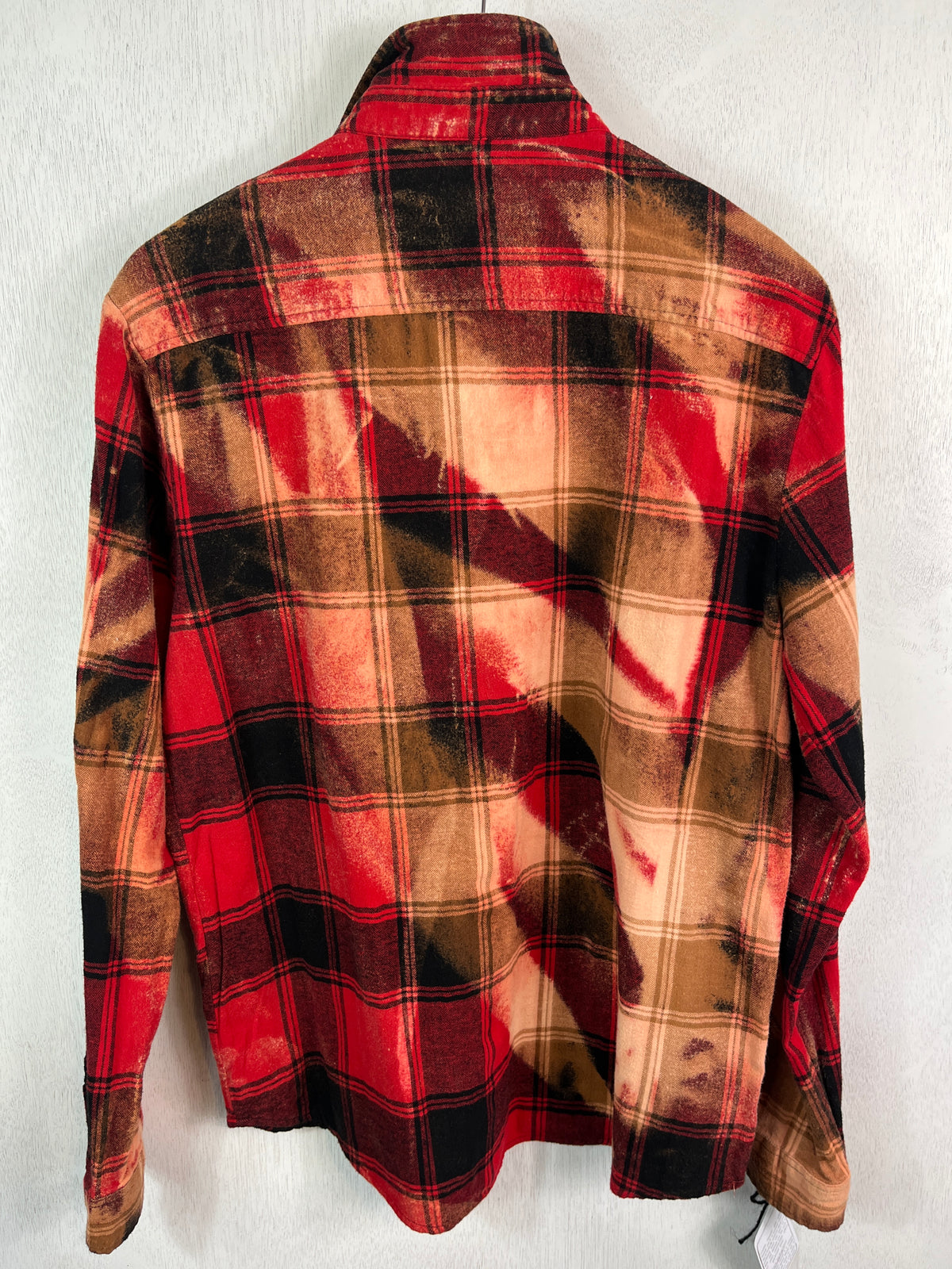 Vintage Red, Black and Gold Flannel Size Small