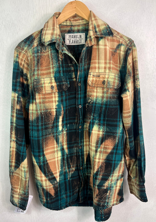 Vintage Green, Black and Gold Flannel