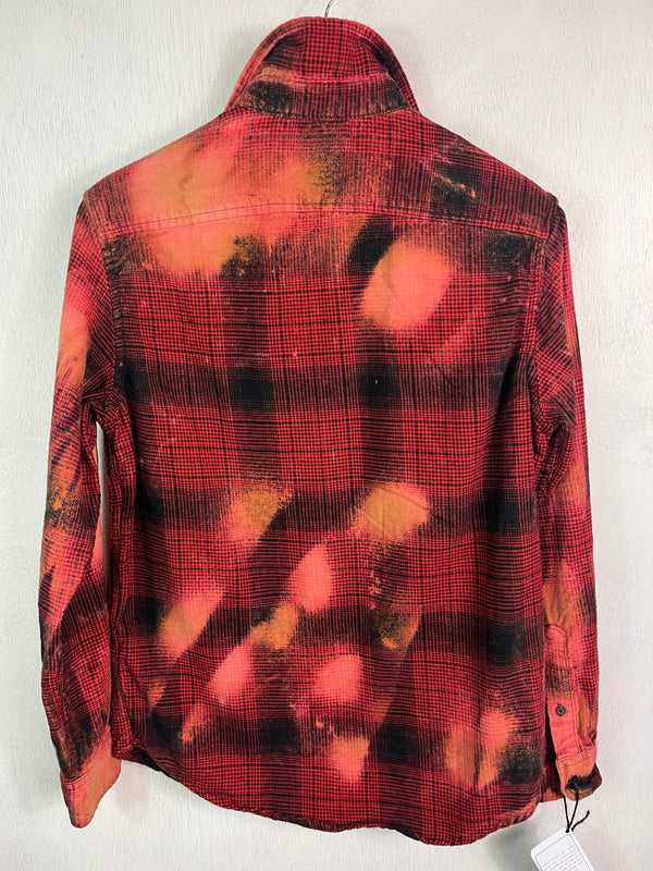 Vintage Red, Black and Gold Flannel Size Small