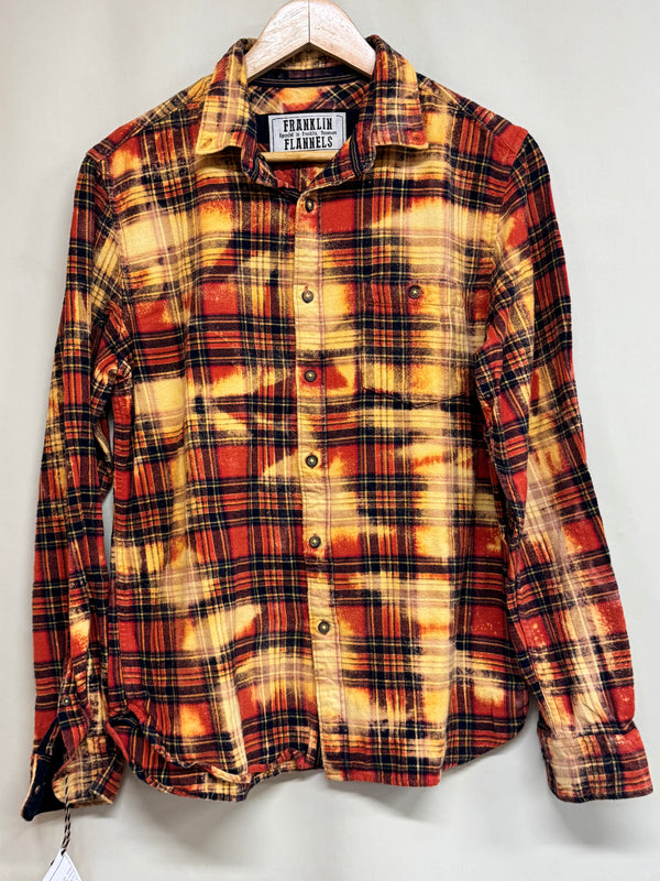 Vintage Red, Mustard, Gold and Black Flannel Size Small