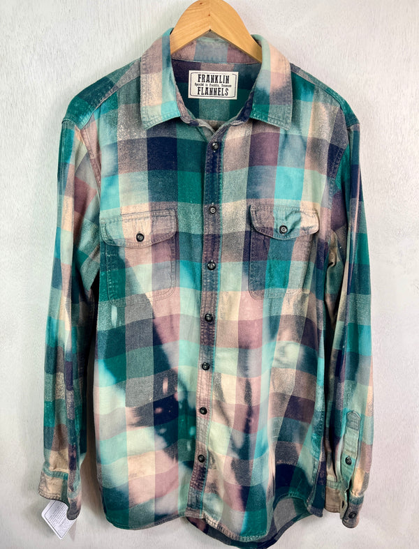 Vintage Green, Turquoise, Navy and Rose Size Large