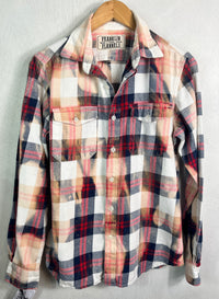 Vintage Red, White and Blue Flannel Size Small