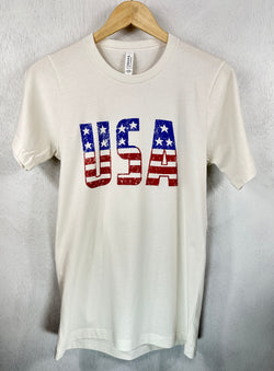 God Bless the USA! Vintage White T-shirt