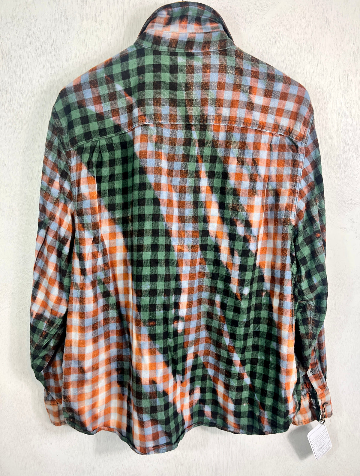Vintage Green, Black, Blue and Rust Flannel Size XL