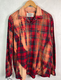 Vintage Red, Gold and Navy Flannel Size XL
