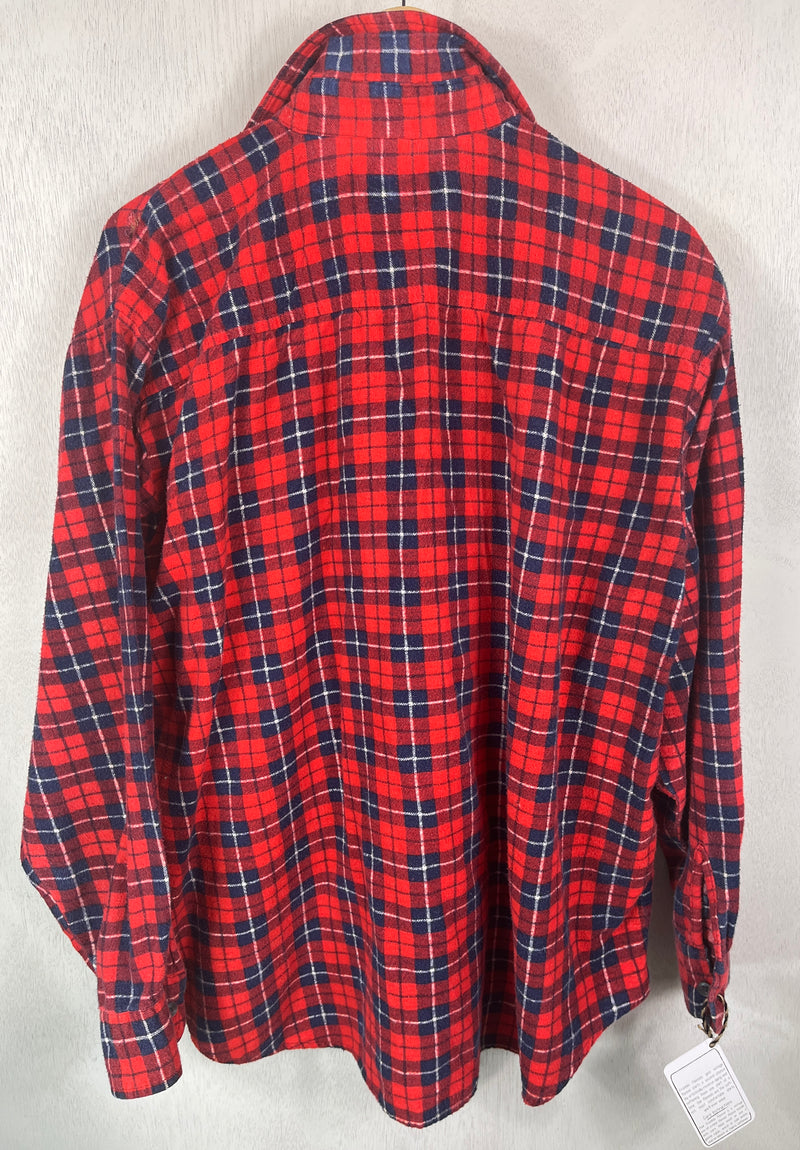 Vintage Retro Red and Blue Flannel Size XL
