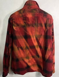 Vintage Red, Black and Gold Flannel Size XL