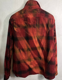 Vintage Red, Black and Gold Flannel Size XL