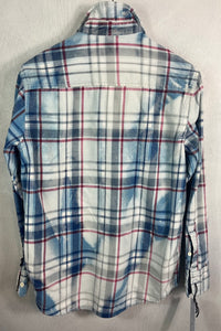 Vintage Red, White and Blue Flannel Size Medium