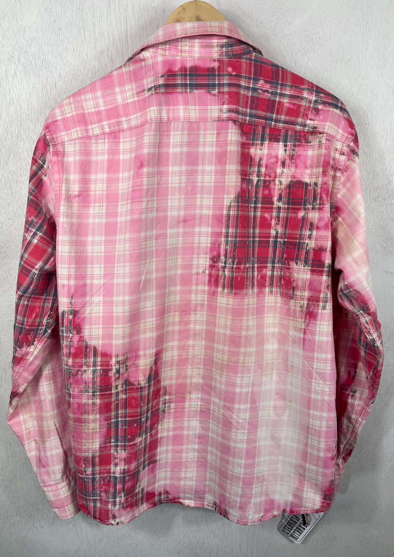 Vintage Red, Pink and White Lightweight Cotton Size Large