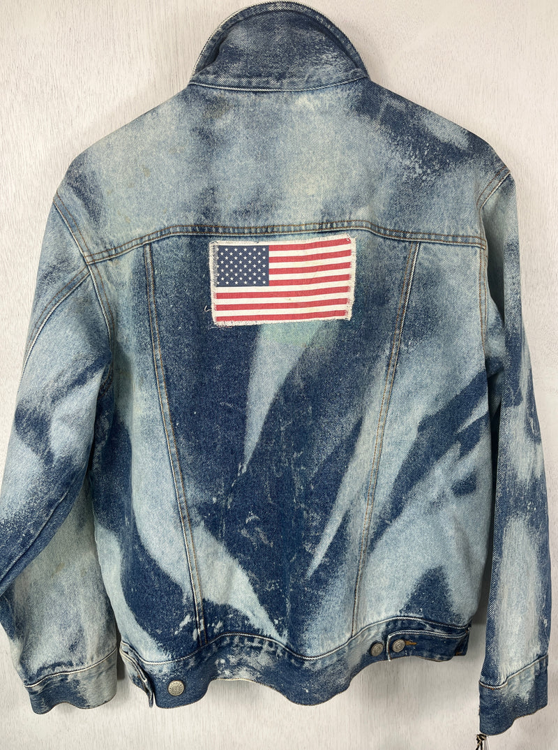 Vintage Reverse Dye Jean Jacket Size Medium