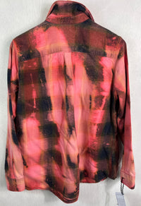 Vintage Red, Black and Pink Flannel Size Small