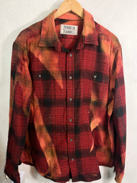 Vintage Red, Black and Gold Flannel Size XL