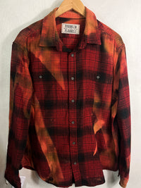 Vintage Red, Black and Gold Flannel Size XL