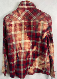 Vintage Red, Cream, White, Gold and Navy Size Small
